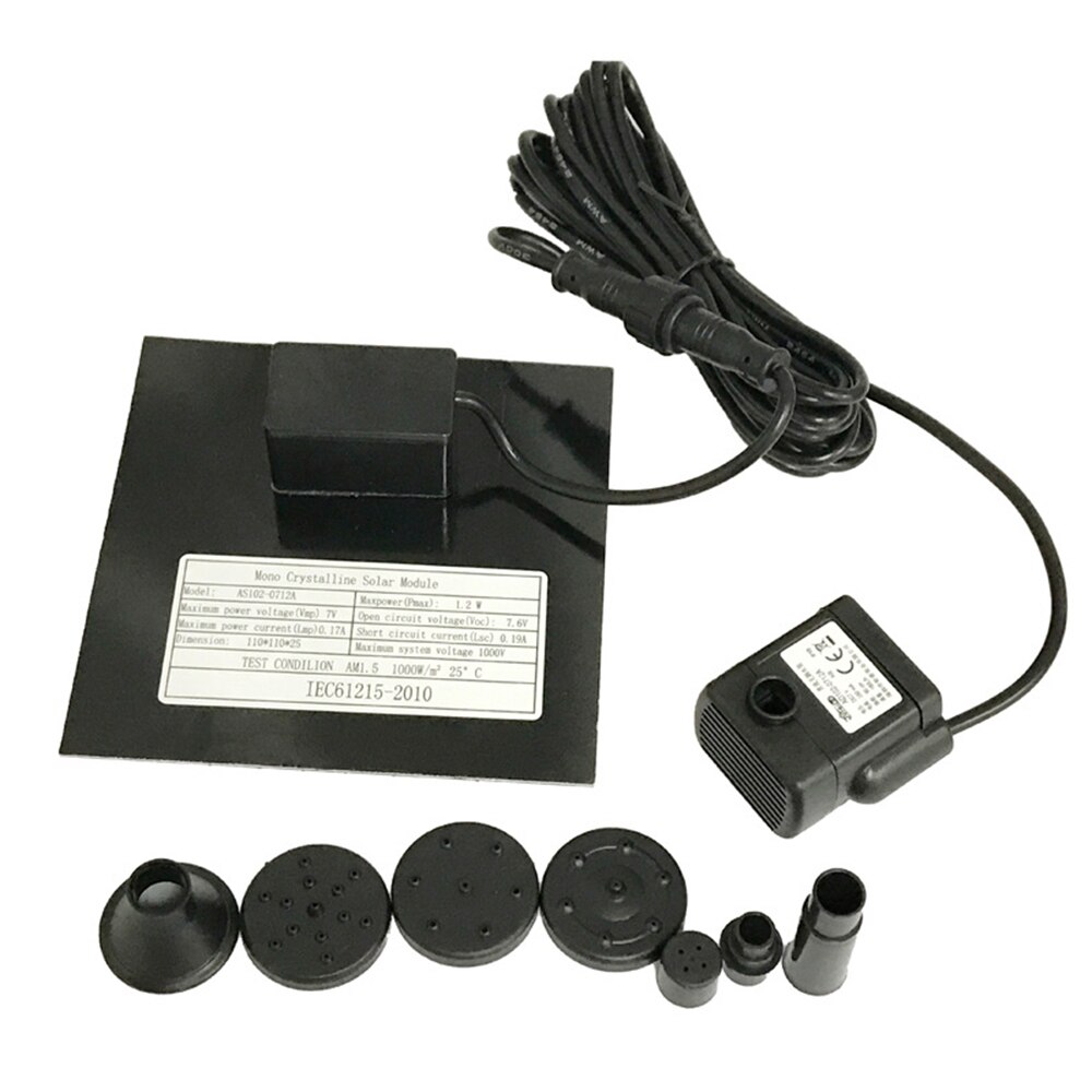 Mini Zonne-energie Waterpomp Vogelbad Fontein Pomp Solar Waterpomp Power Panel Kit Zonnepaneel Waterpomp Voor Tuin zwembad
