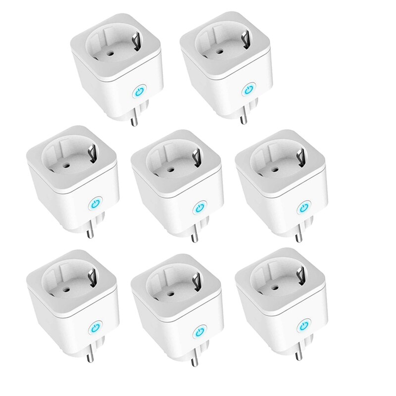 Smart Wifi Plug Adapter 16A Eu Remote Voice Control Power Monitor Stopcontact Timing Functie Werk Met Alexa Google Thuis tuya