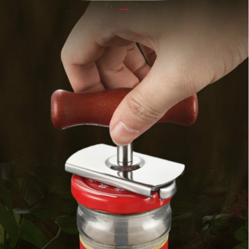 Jar Opener Practical Stainless Steel Adjustable Can Bottle Jar Lid Opener Manual Home Kitchen Tool