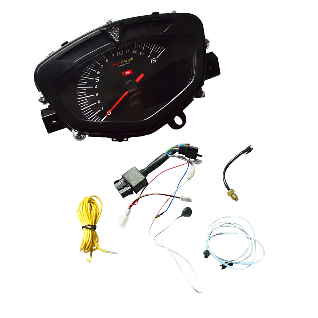 12V LCD Digital Kilometerzähler Tachometer Messgerät w/7 Farben hinterleuchtet für ATV Quad Motorrad Rolle