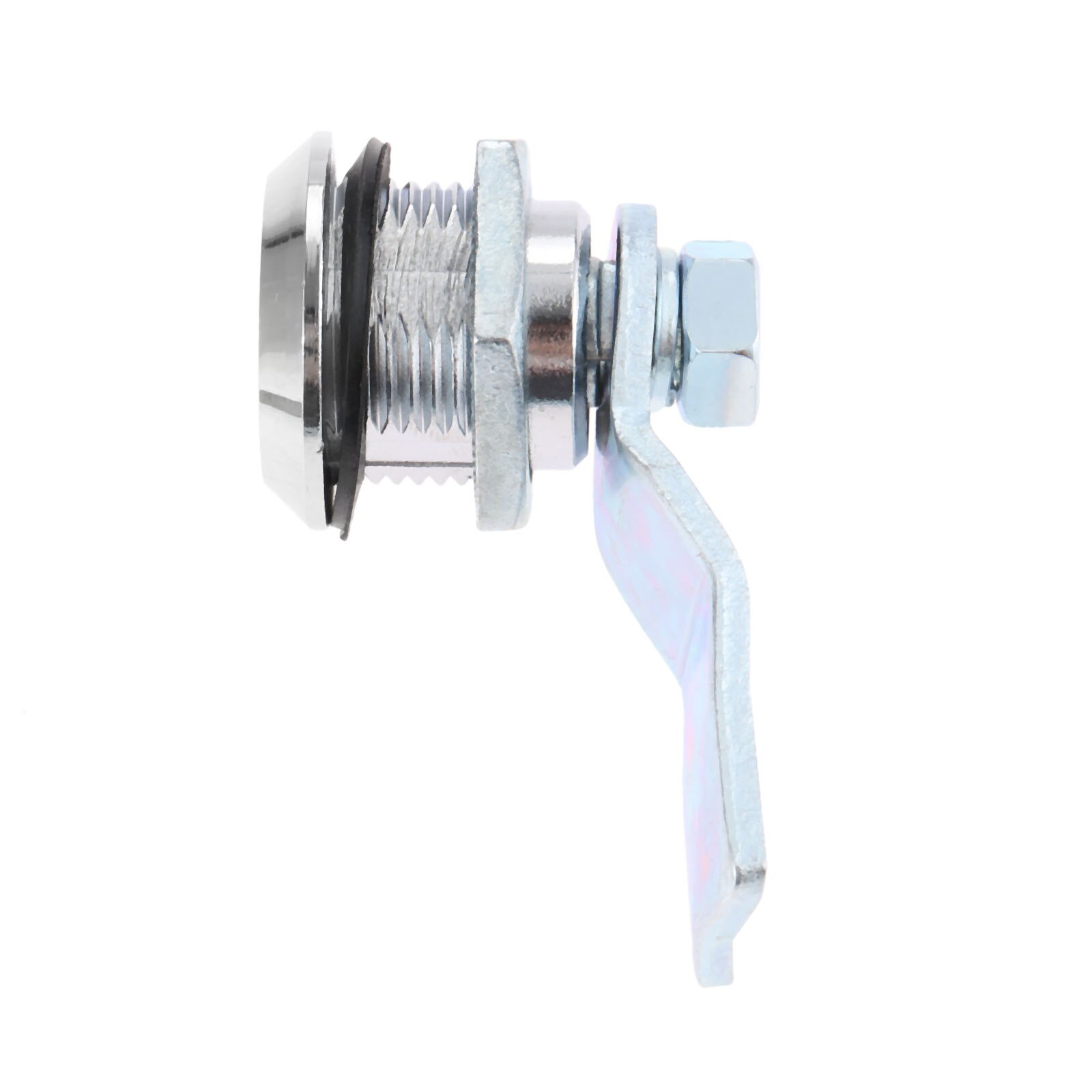 DRELD 1Pc Drawer Door Linear Triangle Lock For Door Mailbox Cupboard Cabinet +Key +Locking Plate Furniture Hardware Zinc Alloy