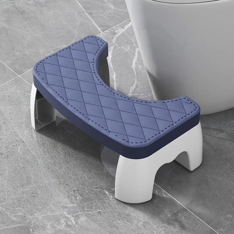 Potty en cuclillas impermeable, taburete para inodoro, taburete para pies, taburete para sentadillas para mujeres embarazadas, niños, adultos y personas mayores: Azul