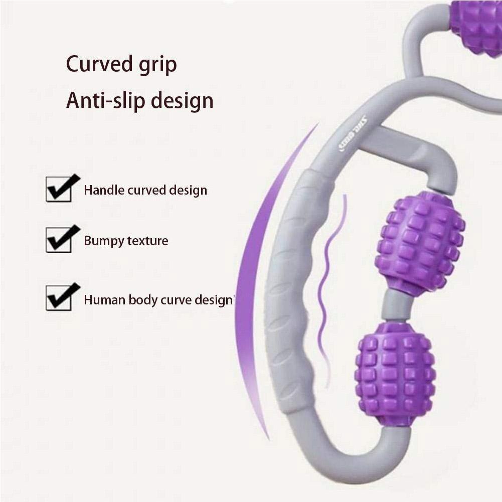 Ring Massager Muscle Relaxer Roller Roller Arm Leg Neck Roller Massage Roller Fitness A0Q1