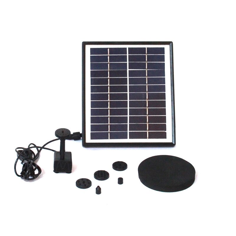 Solar Fountain Garden Pool Pond Solar Panel Floating Fountain Decoration Water Fountain Solar Panel with 6 Nozzles: Default Title