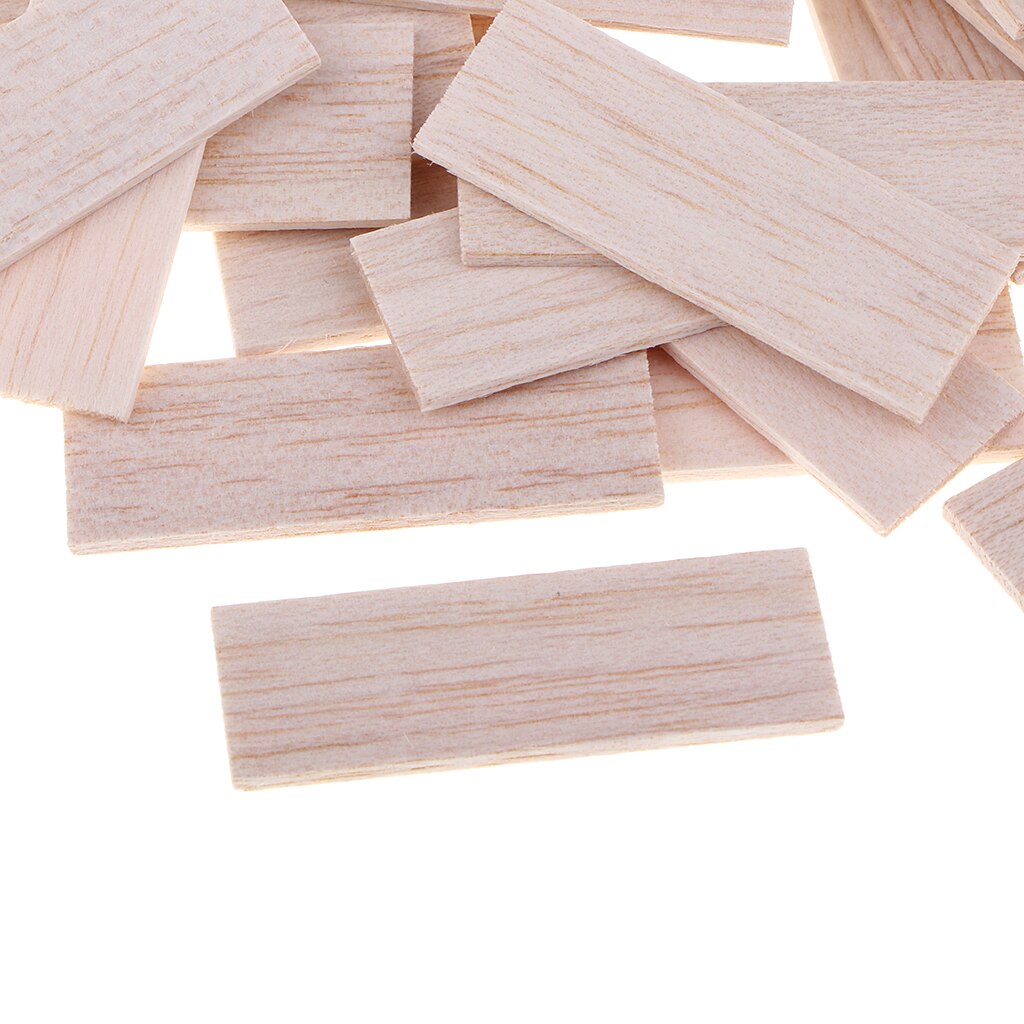 Balsa Wood Unfinished Hardwood Sticks Dowel DIY Model Woodcraft Strips Craft DIY Woodworking Supplies