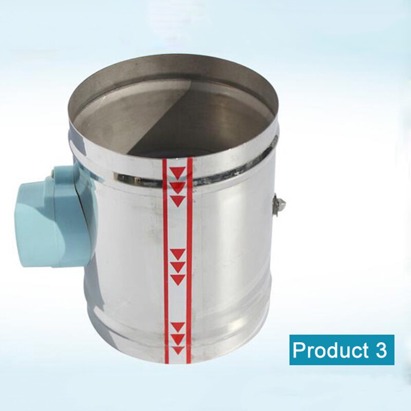 125 Mm Rvs Air Demper Klep Hvac Elektrische Luchtkanaal Gemotoriseerde Demper Voor 5 Inch Ventilatie Pijp Ventiel 220V