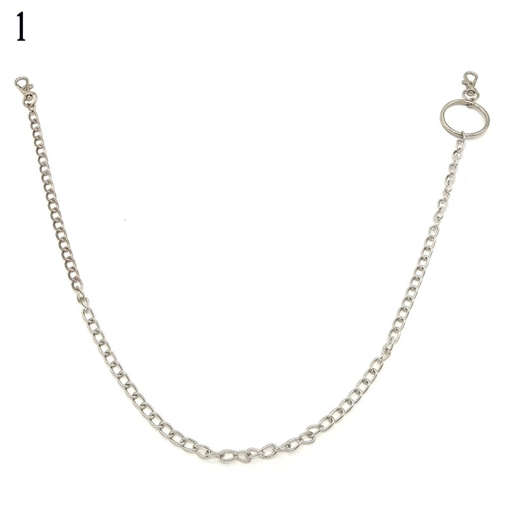 1-3 Layer Rock Punk Haak Broek Zilveren Ketting Jeans Legering Decoratie Kettingen Broek Taille Link Riem mode Metalen Portemonnee: 1