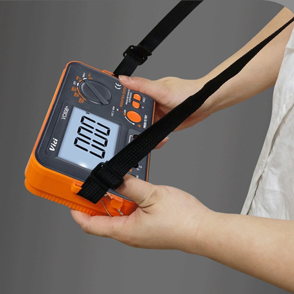 VC60B + Insulation Resistance Tester 250V 500V 1000V Digital Megohmmeter Digital Tester MegOhm Meter