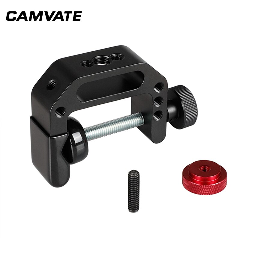 CAMVATE Universal Camera C Clamp Support Clamps Clamp With 1/4"-20 Thread Screw Mount For DSLR Camera Photography Accessories