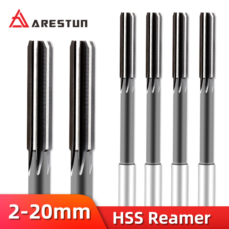 HSS-Bearbeitungswerkzeug, Spiralflöte, Reibahle, Kobaltschneiden, H7, gerader Schaftdurchmesser 2–16 mm, für Metall, Stahl, Aluminium, Lochbohrer