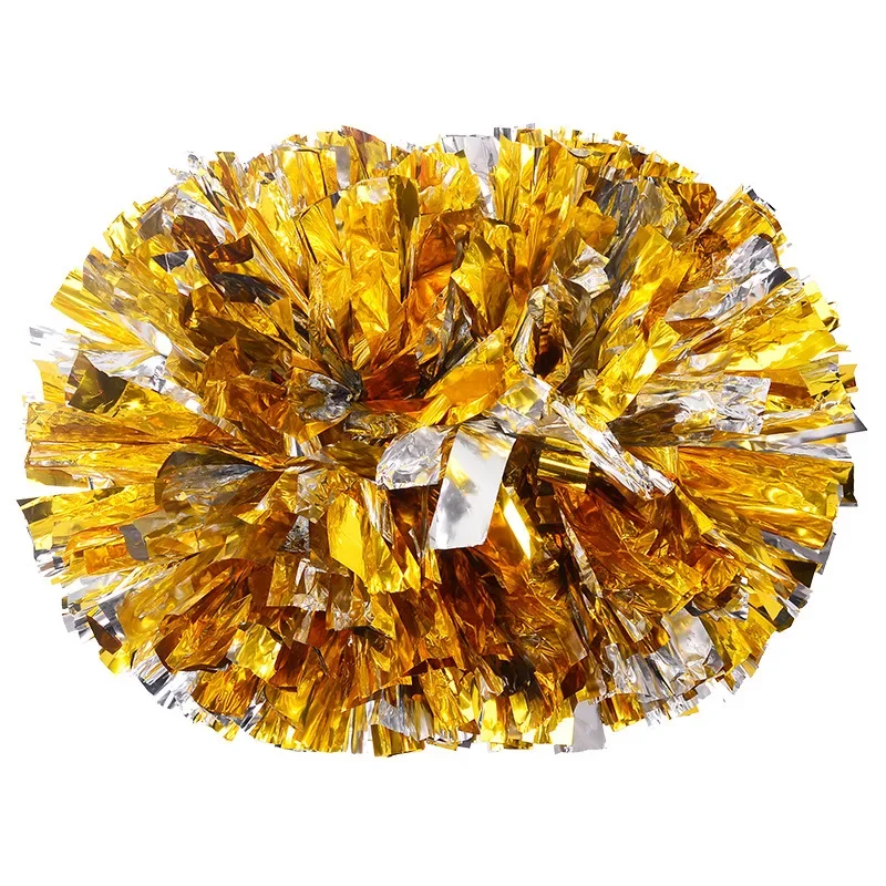 Pompones de porristas con mango, bolas de animación, oro grande, plata, rojo, amarillo, azul, pompones de baile de mano, accesorios para mujeres y niños, 1 ud.: Azul marino
