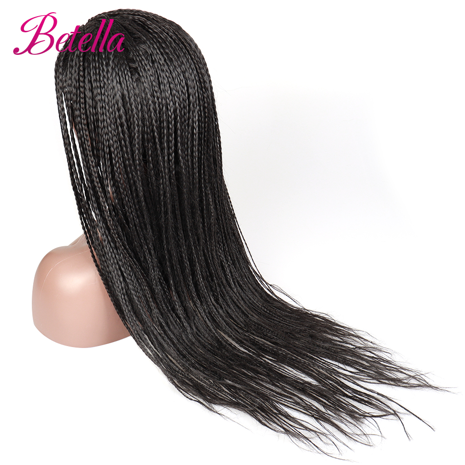 Betella Headband Box Braids Wig Ombre Brown Long Braided African Wig Synthetic Braiding Beauty Hair For Women/Men