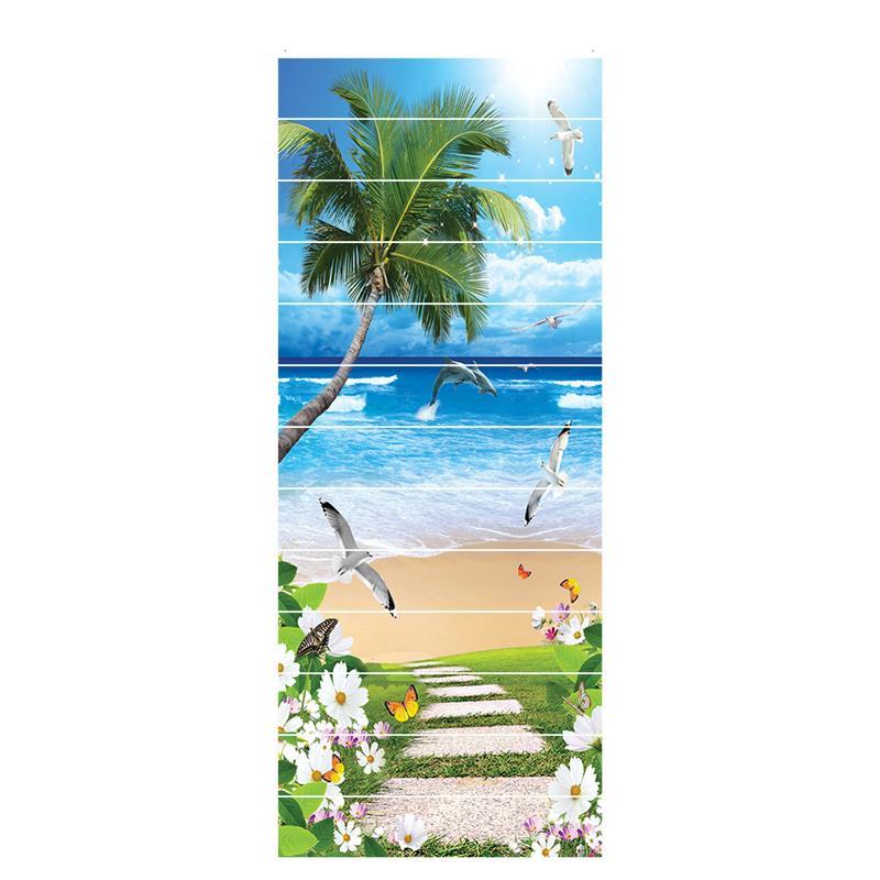 13pcs/set 3D Staircase Stair Riser Floor Sticker Stair Sticker Waterproof Self-adhesive PVC Staircase Sticker For Stairway Decor: L