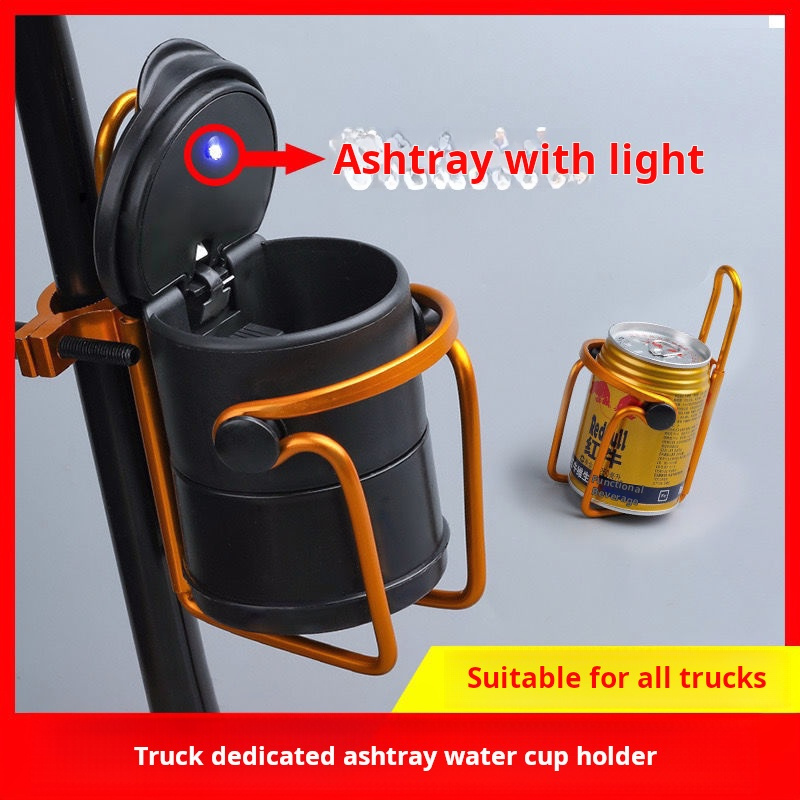 Soporte para Cenicero de camión y coche, soporte para colgar vasos, liberación General, suministros multifuncionales para vehículos completos