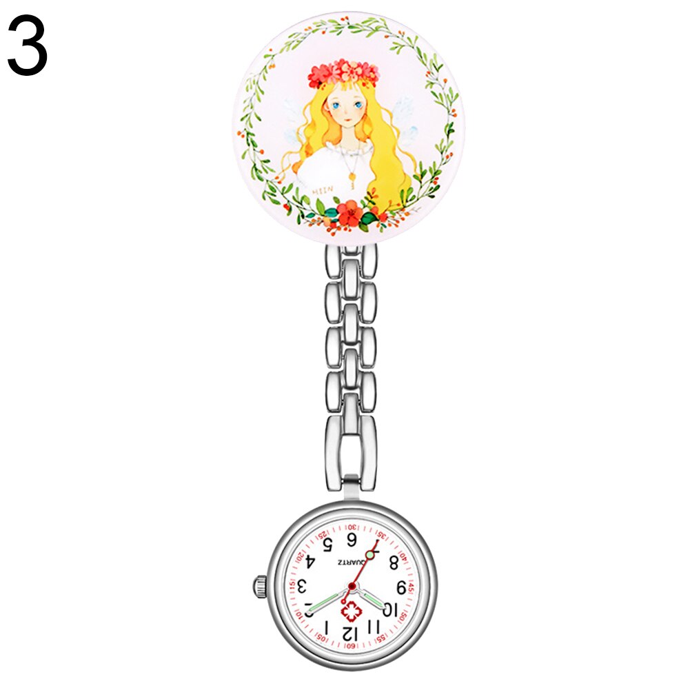 Reloj colgante Retro para mujer, accesorio de pulsera resistente al agua, con Clip de cuarzo Digital, tipo FOB, reloj de enfermera y Doctor, luminoso: 3