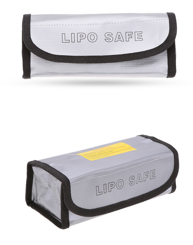 185x75x60mm carré RC LiPo sac de sécurité batterie sécurité ignifuge antidéflagrant garde batterie Protection sac de charge pour jouet RC