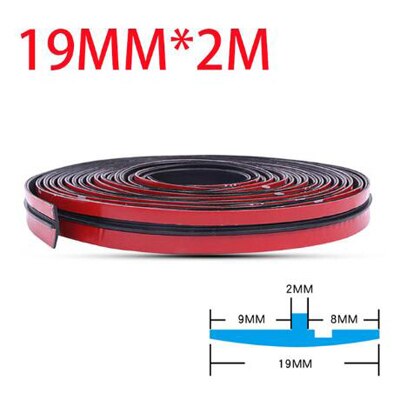 Tira de sellado del Protector del parabrisas del techo del coche para Hyundai solaris accent ix35 i20 elantra santa fe tucson getz: 19mm x 2m
