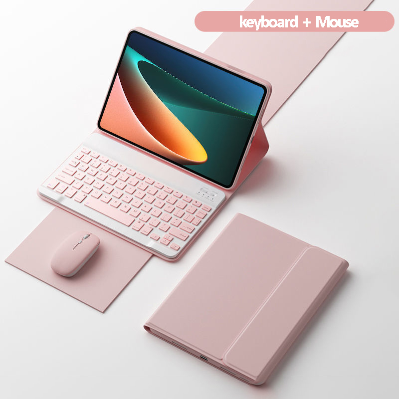 Funda para Xiaomi Mi Pad 5 con teclado, ratón inalámbrico retroiluminado con LED para Xiaomi Mipad 5 5 pro, funda magnética, ratón inalámbrico gratis: 4 / other