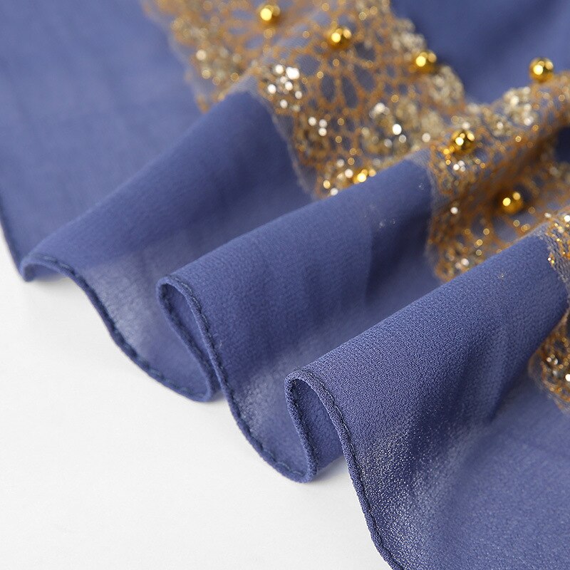 85*180Cm Moslim Chiffon Hijab Sjaal Voor Vrouwen Islamitische Kant Hoofddoek Foulard Femme Effen Sjaals En Wraps Hijab dames