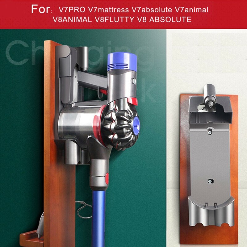 -Vacuum Cleaner Docking Station Compatible for Dyson V7 V8 V10 Wall Mounted Accessories Cord-Free Charger Bracket
