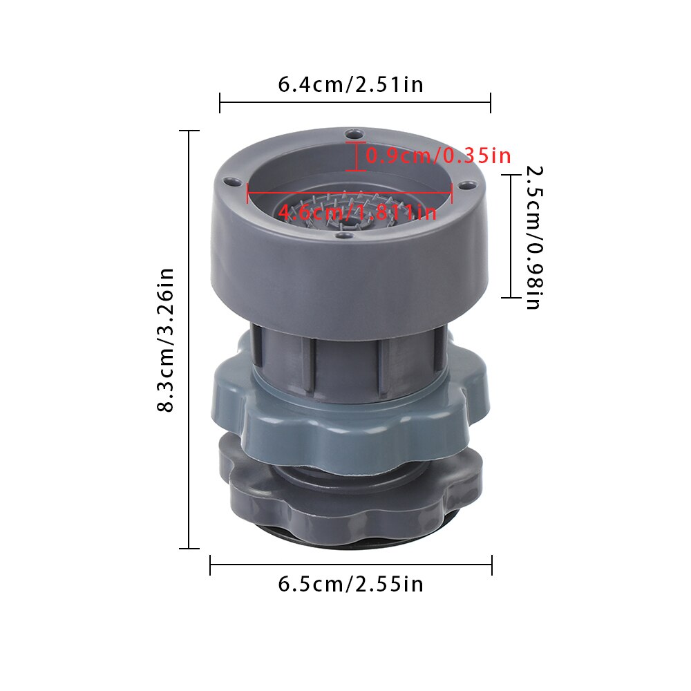 Wasmachine Anti Trillingen Mat Verstelbare Shock Mute Pads Verminderen Geluiden Lifting Voet Base Huishoudelijke Non-Slip Floor Protector