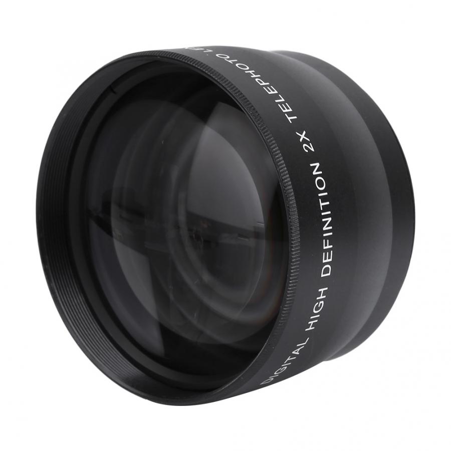 Camera Lens Voor 58Mm 2X Vergroting Universele Teleconverter Lens Voor Camera &#39;S Accessoire Camera Lens Van Alle Merken