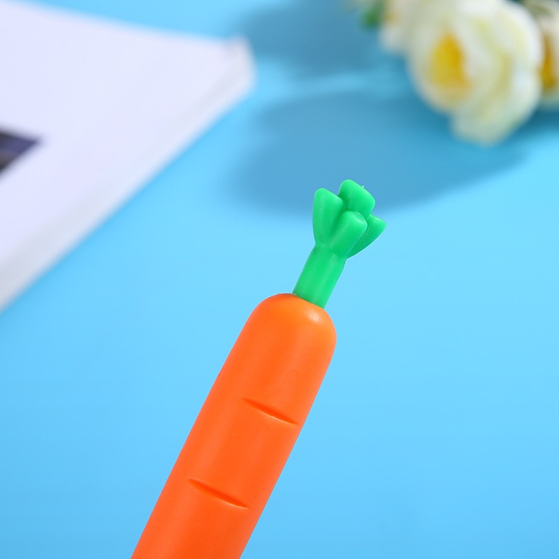 Crayon mécanique carotte pour écrire, stylo à dessin automatique mignon, fournitures scolaires et de bureau, papeterie