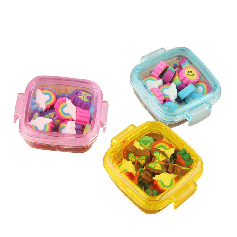 20 Pcs/Set Cute Rubber Eraser Kid School Supplies Stationery Rubber School Supplies School Utiles Stationery