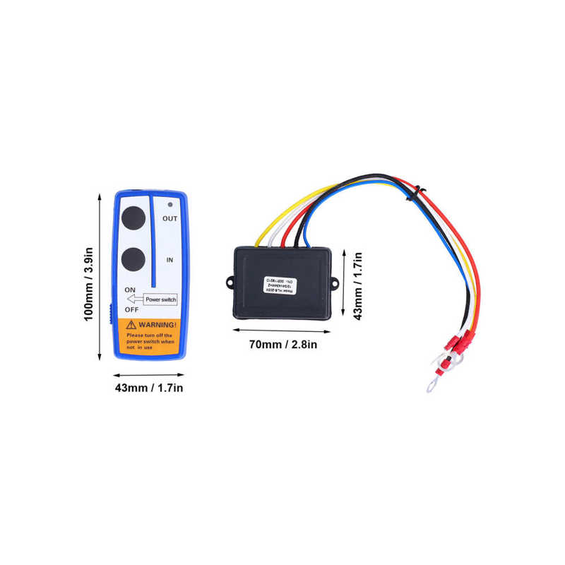 Dump Trailer Wireless Remote Winch Remote Control Kit Remote Control for SUV