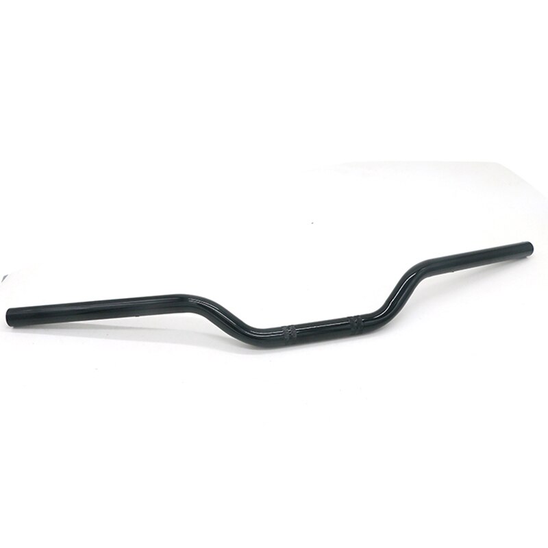 22MM Universal Motorcycle Refit Handlebar Retro Black Modified Handle Bars for Motorbike Classic Scooter Handlebars Motor Bar: 22mm black