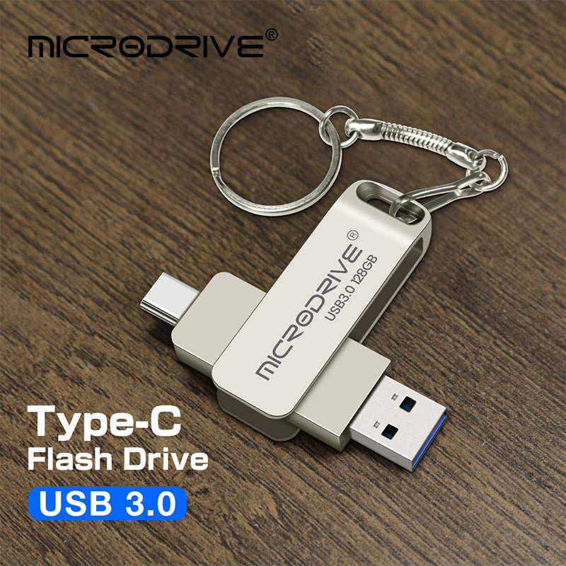 Type C USB Flash Drives 64GB 128GB 256GB OTG Pen Drive Memory Stick USB Key 3.0 Pendrive For Android PC Laptop