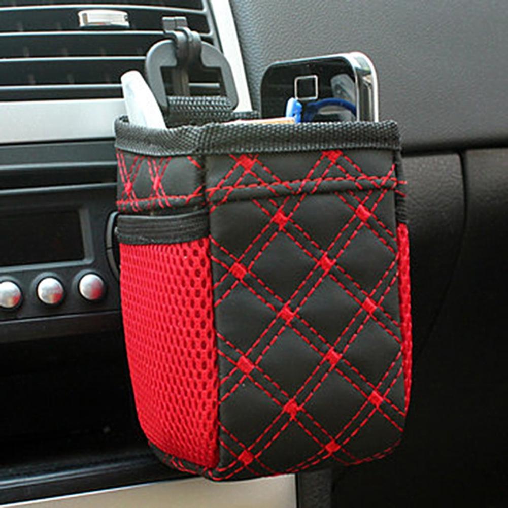 Universal Car Air Vent Outlet Storage Opknoping Bag Phone Holder Pocket Organizer