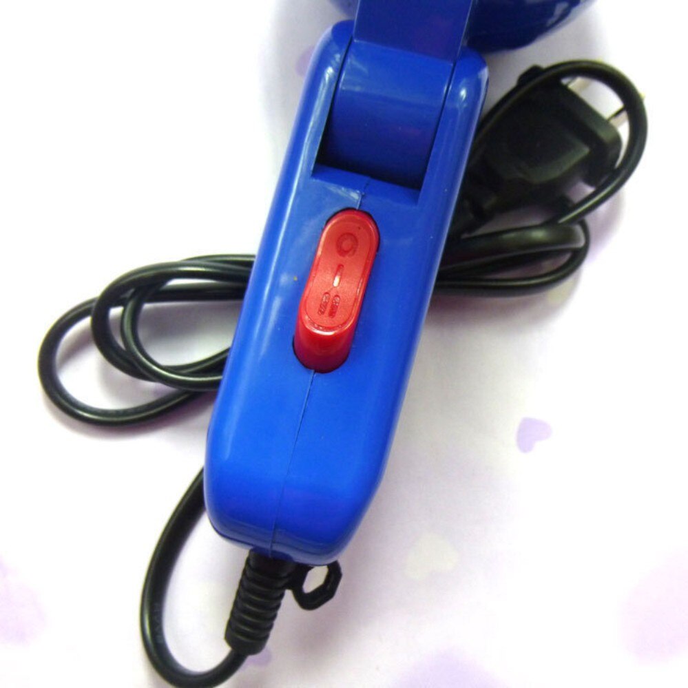 Mini Hair Dryer Collecting Nozzle 220V EU Plug Foldable Travel Household Electric Hair Blower