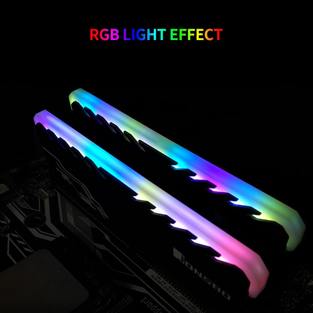 JONSBO NC-1 Desktop Memory Heatsink Cooler Shell RGB Light Automatic Change Aluminum Heat Sink Cooling Vest