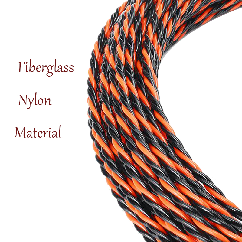 15/30M 5mm Cable Puller Fiberglass Electric Cable Wire Puller Electrical Tape Cable Guide Device Push Duct Snake Rodder Fish