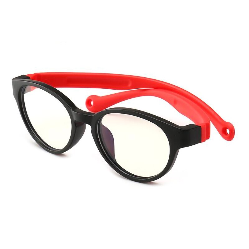 Ggovo Children's Anti-Blue Optical Glasses Boy's Computer Game Goggles Kids' Flat Lens Eyeglasses Youth Myopia Silicone Frames: C3