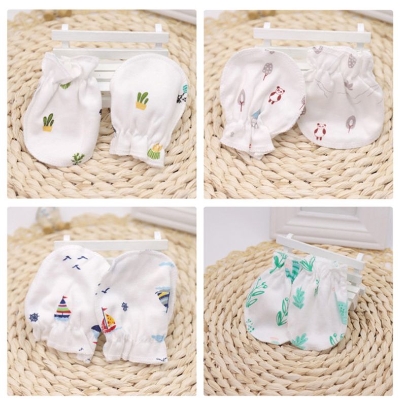 10 Paren/partij Kindje Anti Kras Wanten Zachte Katoenen Baby Handguard Handschoenen Baby Care Wanten Handschoen Zuigeling Accessoires