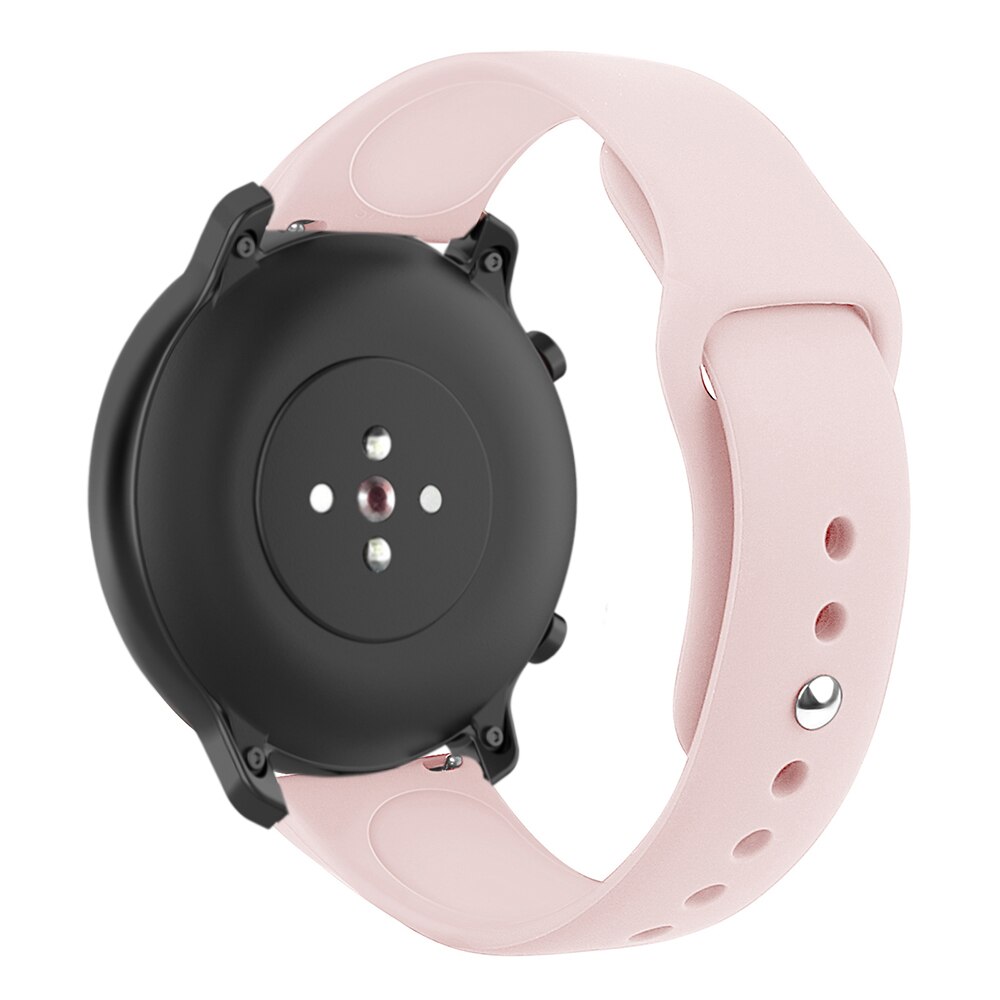 17 Colors 22mm Watch Band For Huawei GT GT2 Honor magic Watch 2 46mm Strap Silicone Watchbands Bracelet Sport Wristband: Soft pink