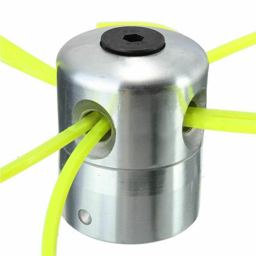 Universal Aluminum Grass Trimmer Head With 4 Mowing Ropes Lawn Mower Accessories Cutting Head for Strimmer Replacement