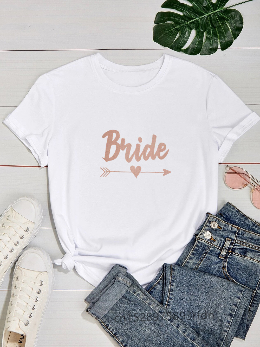 Team bride squad arrow polterabend kvinder t-shirts pige de la mariee evfj toppe t-shirt lady birde to be tøj: Xl / Beige