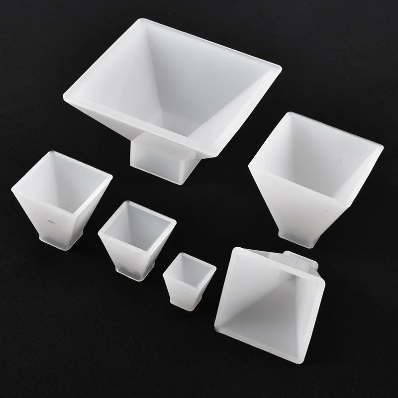 Moule pyramide 3D en Silicone, pour bricolage, cristal UV époxy, cône triangulaire cubique, décoration de la maison, Arts et artisanat pour modèle en résine