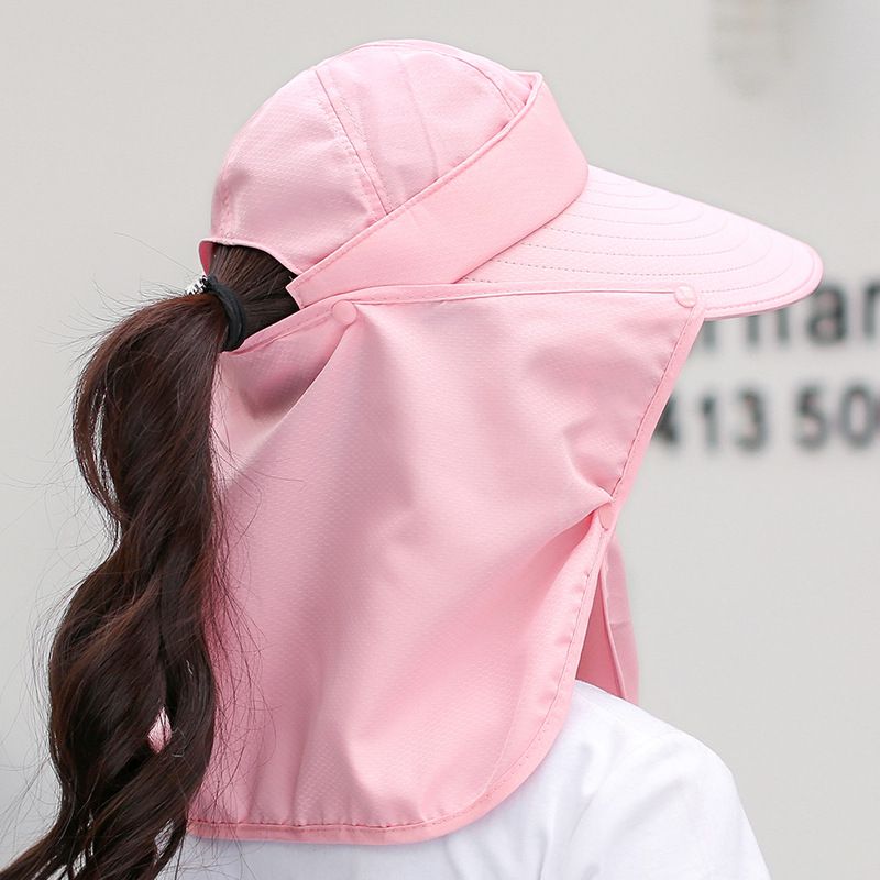 Sombrero para el Sol a prueba de viento para mujer, gorro de secado rápido de doble capa, protección para cubrir cuello y rostro, gorra UV con protección solar, gorro de pesca para exteriores y senderismo