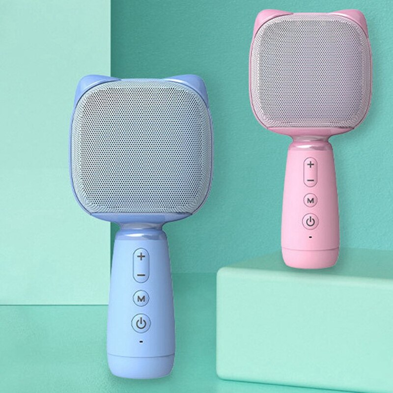 Bluetooth-karaoke-mikrofon, mini-handmikrofon für kinder, tragbares mikrofon mit lautsprecher, geeignet für karaoke auf dem handy