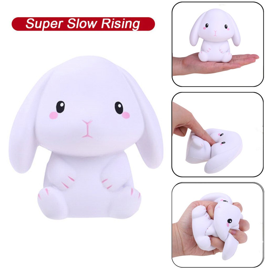 Adorable Rabbit Slow Rising Cream Scented Stress Relief Toys Rising Abreact Soft Sticky Stress Relief Funny Educational Toys