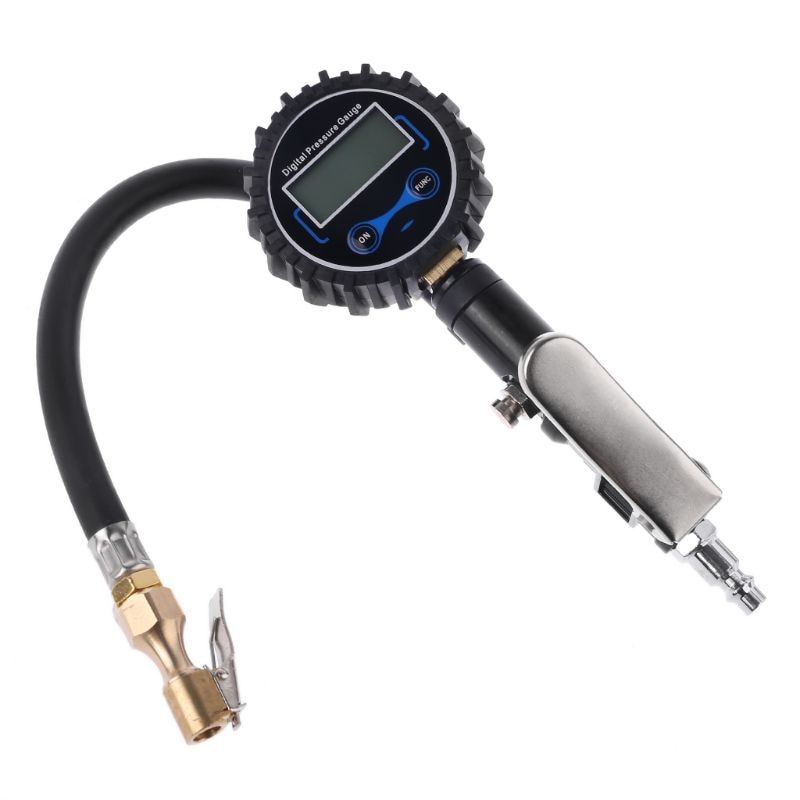 Digital dækpumpe med manometer 200 psi luftpatron til lastbil/bil/cykel