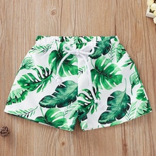 Baby Badmode De Bloemen Casual Elastische Tailleband Strand Shorts Zomer Kids Baby Badmode Kinderen Badpak Jongen