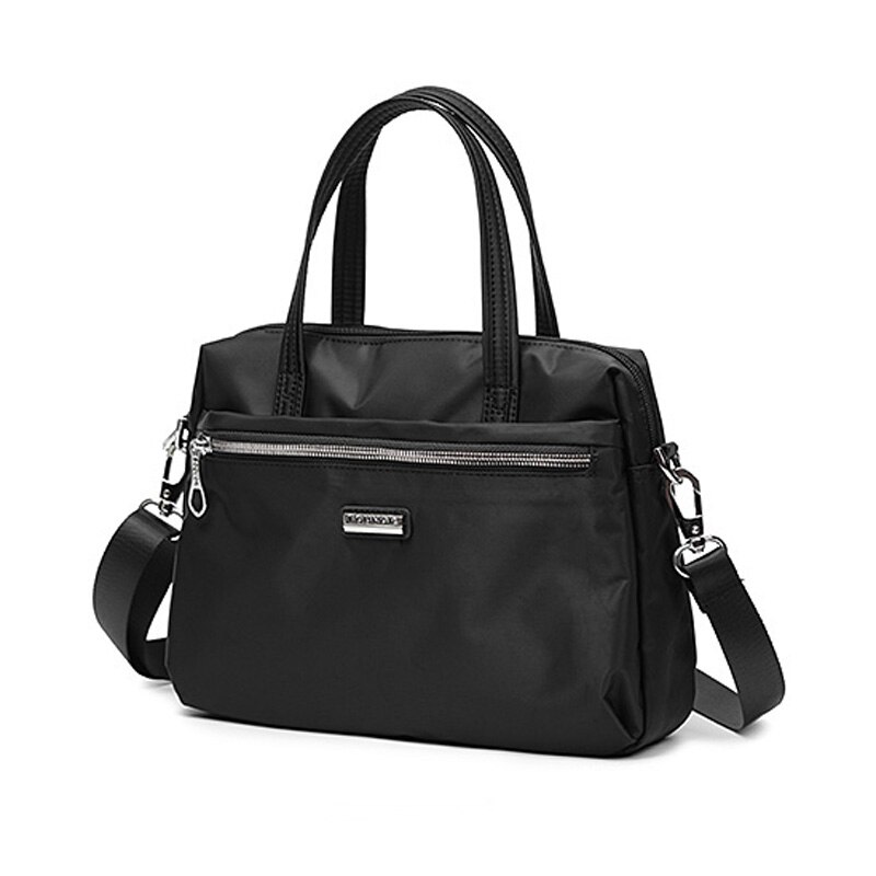 Fouvor haute capacité femmes fourre-tout dames décontracté épaule Messenger sacs réutilisable Shopping plage sac bandoulière dames grand Bolsos: Black