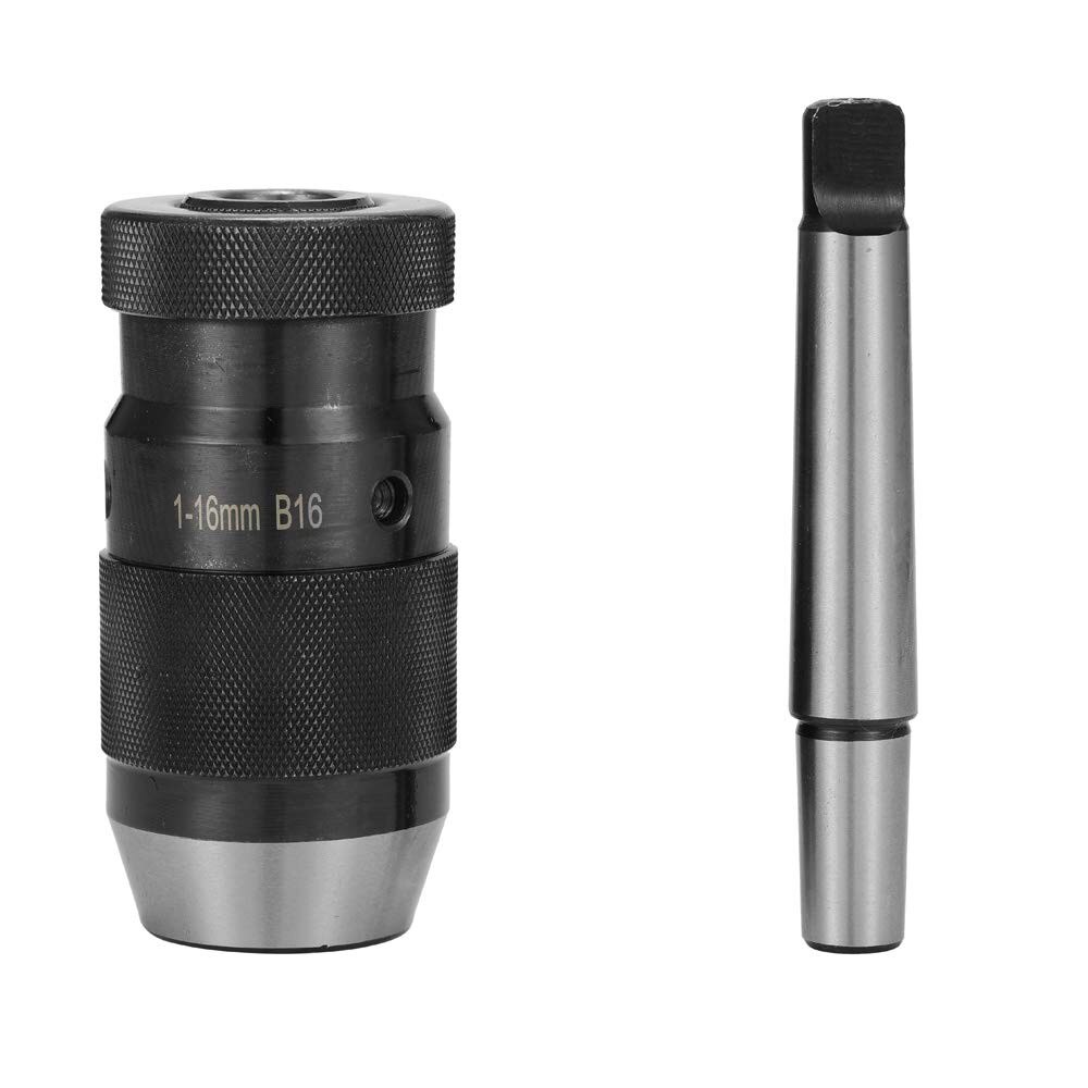 Mandril de taladro sin llave autoapretado, mango Morse de 1-16mm, MT3, B18, MT4, B18, Portabrocas de mano ligero