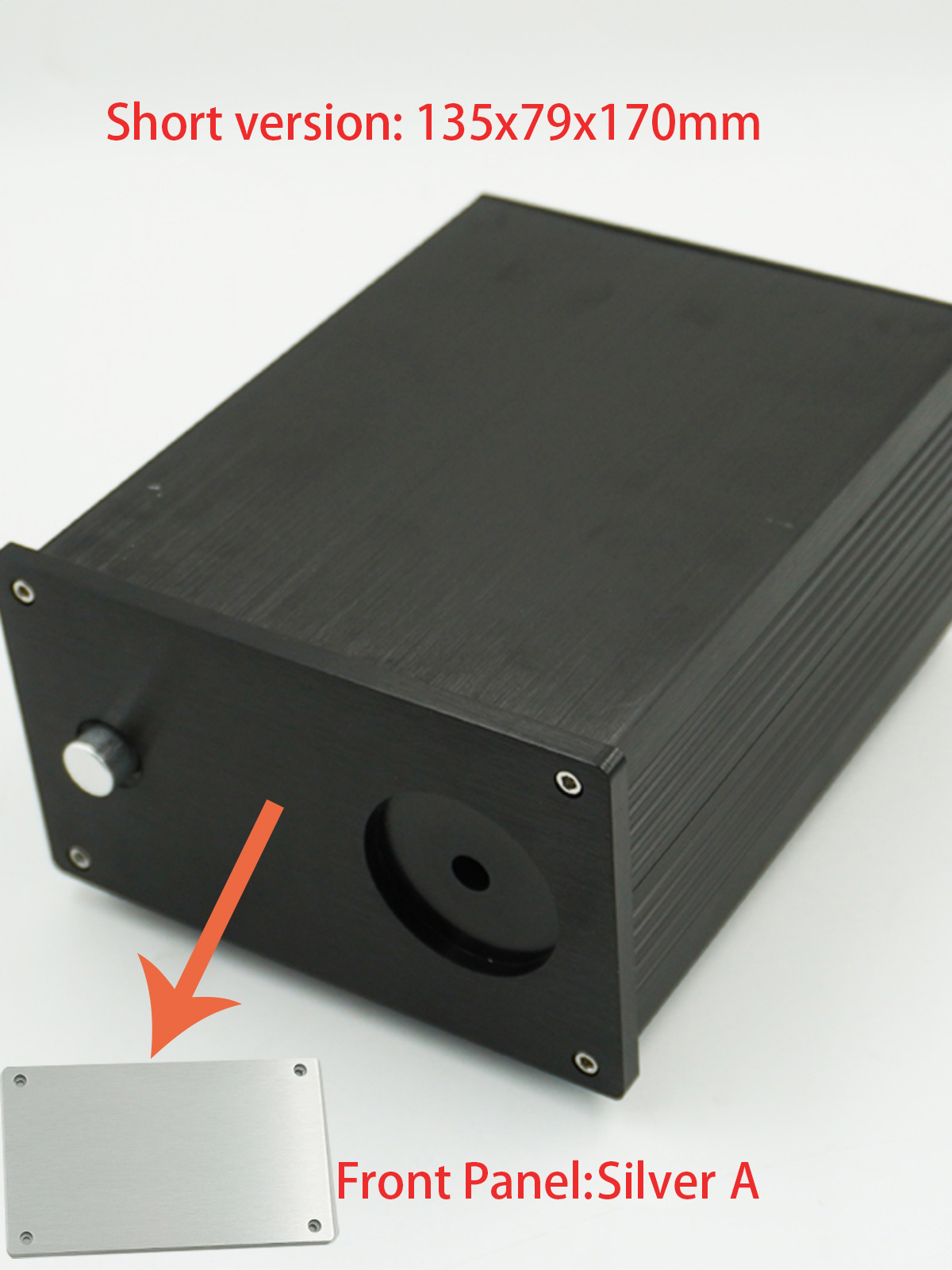 1Piece Aluminum DAC Tube Amplifier Split Power Supply Enclosure Mini AMP 126 Case Chassis Preamp Box PSU Headphone Amplifier Cha: Rose Red / Bundle 5