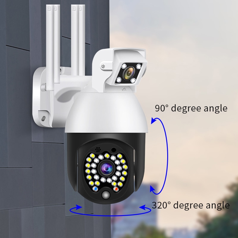 1080P Outdoor Wifi PTZ IP Camera 2MP Speed Dome Ip Camera Outdoor Security IP66 Waterproof Cctv Camera YCC365 PLUS App